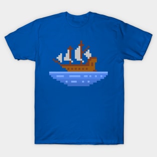 Pixelart Ship T-Shirt